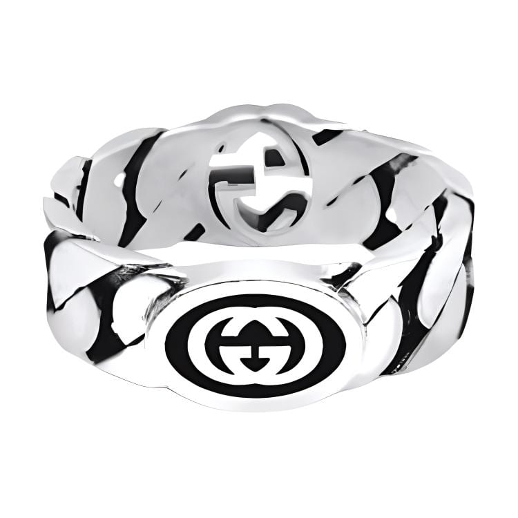 GUCCI 925 Sterling Silver Rings Men's Silver 105026760