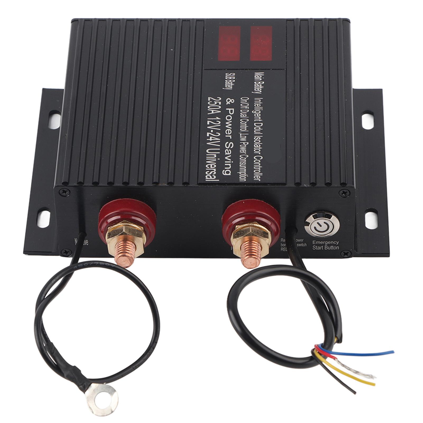 

12В-24В 250А Автомобильный Изолятор Двойных Аккумуляторов Черный Защитник Аккумулятора Питания со Светодиодным Индикатором для