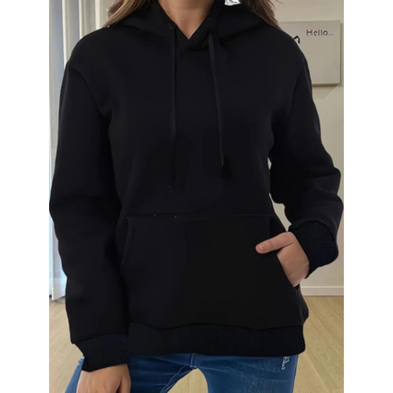 Women's Casual Hooded Sweatshirt Plain Sweatshirt
