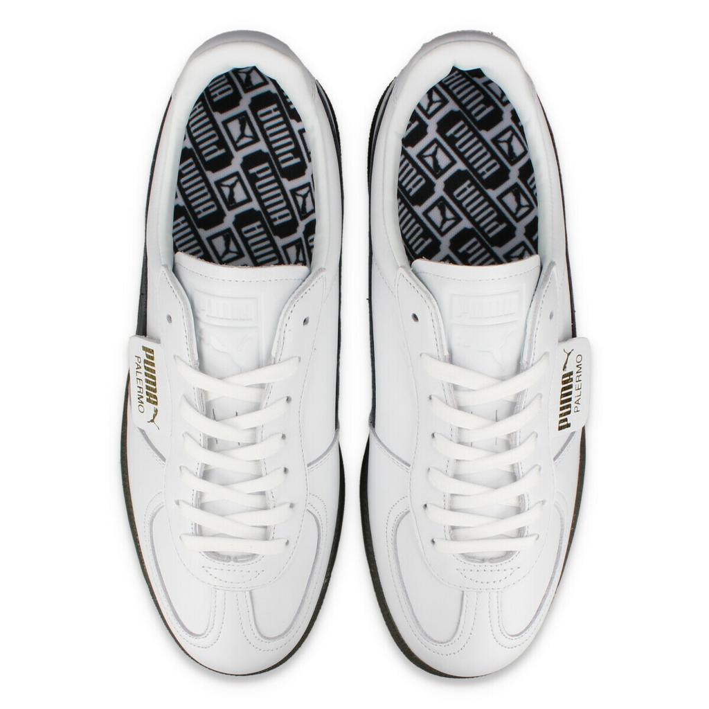 Puma Palermo Lth Mij Comfortable Minimalist Low-Top Sneakers Unisex Sneakers White Black 402384-02