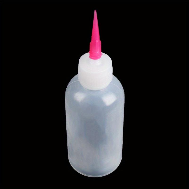 50ml PE Plastic Squeezable Tip Applicator Bottle Refillable Dropper with Needle Tip Caps Oil Bottles