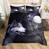 Seawater Bright Moon At Sea Starry Night Sky Galaxy Summer Hawaiian Holiday Comforter Cover,Deep Ocean Duvet Cover,Bedding Set