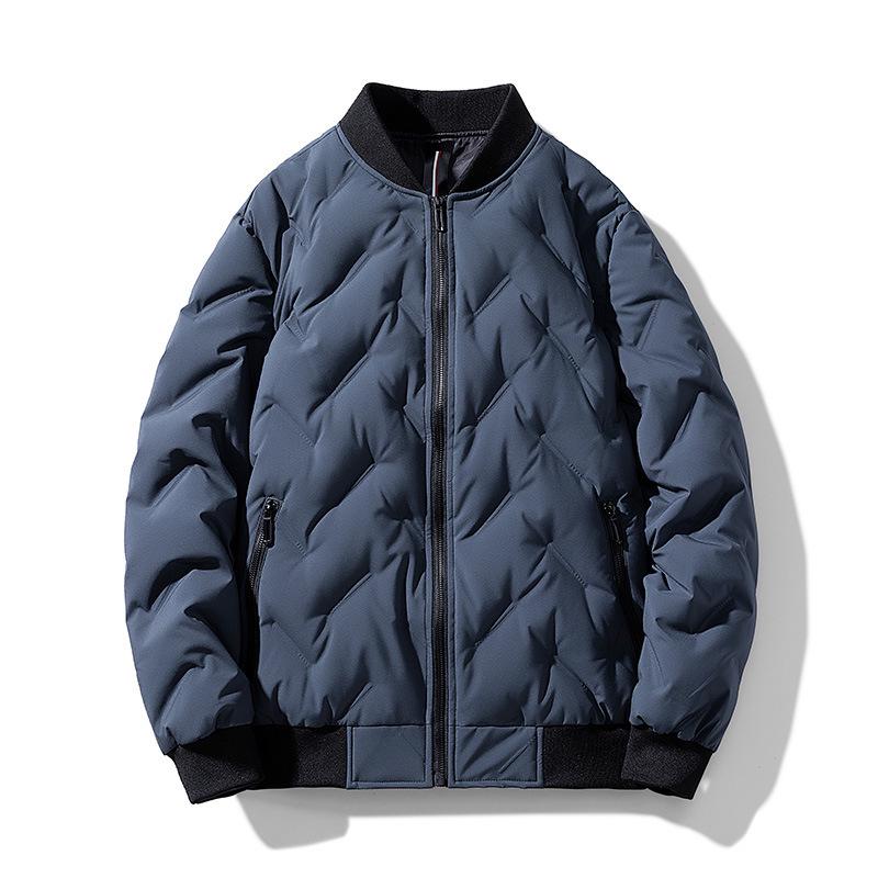 Men s Lightweight Duck Down Puffer Jacket - High-End Autumn/Winter Style with Stand-Up Collar L
