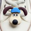 Cute Pilot Dog Shoe Lace Buckle with Cola & Hamburger Design