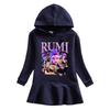 Spring & Autumn K-pop Demon Hunter Girl Hooded Rainbow Princess Dress