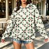 Women's Polka Dot Lightweight Hoodie, Trendy Casual Hooded Sweatshirt for Everyday Wear