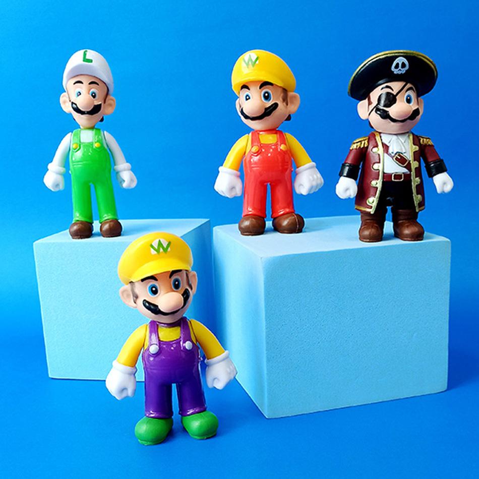 Super Mario Bros Action Figures 12 Pieces Set Movable Joints Anime Peripherals Model Dolls For Kids Toys Party Favors