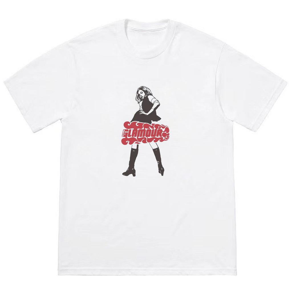 2026 Hysteric Glamour T-shirt American Retro Tee Street Culture Tide Brand T-shirt Niche High Quality Trend Short Sleeve Ins