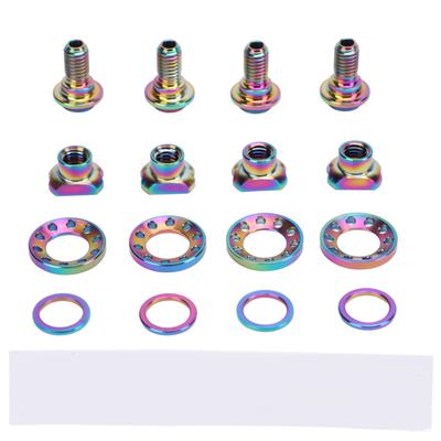 16PCS Road Bike C Brake Clamp Screw Kit Ti Alloy Lightweight C Brake Clamp Screw Bolt Set for R8000