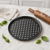 Non Stick Perforated Pizza Pan Set 9/10/11/12/14 Inch Cooking Plate  Crispy & Bubbly