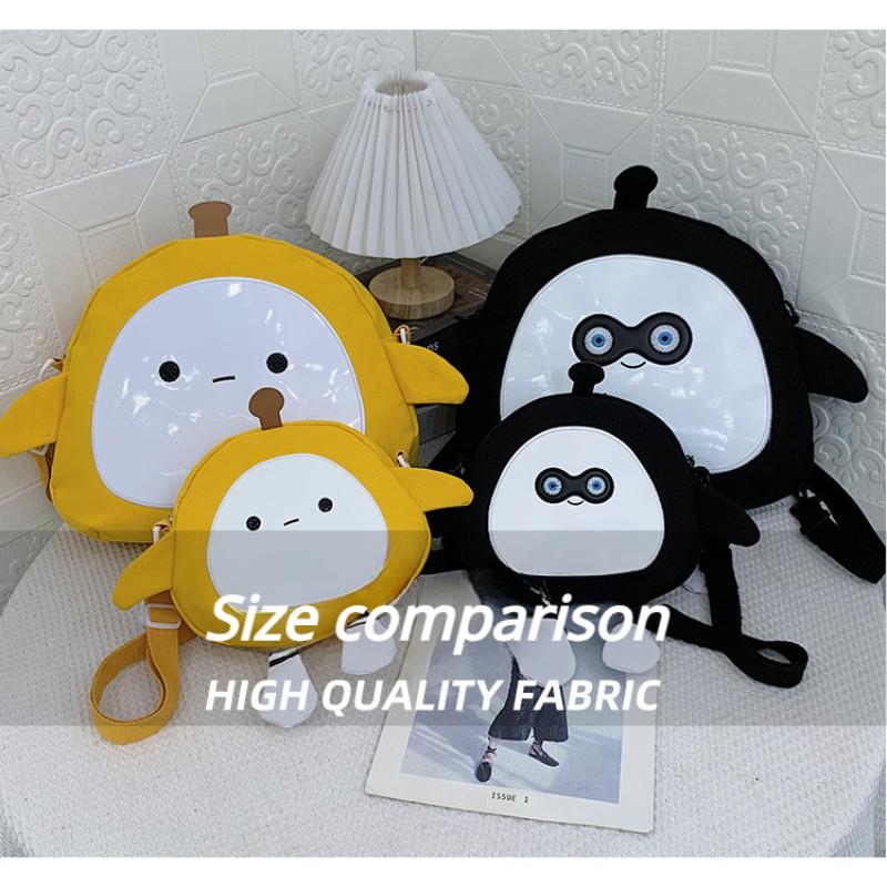 2023 New Egg Party Bookbag Cute Cartoon Pânză Geantă de umăr Fashion Rucsac pentru copii de înaltă calitate pentru școală pentru fete și băieți Cadouri pentru început