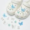 Removable DIY Shoe Charms for Clog Shoes Decorative Accessories Set Includes Butterfly Bow Flower and Pearl Design for Customization