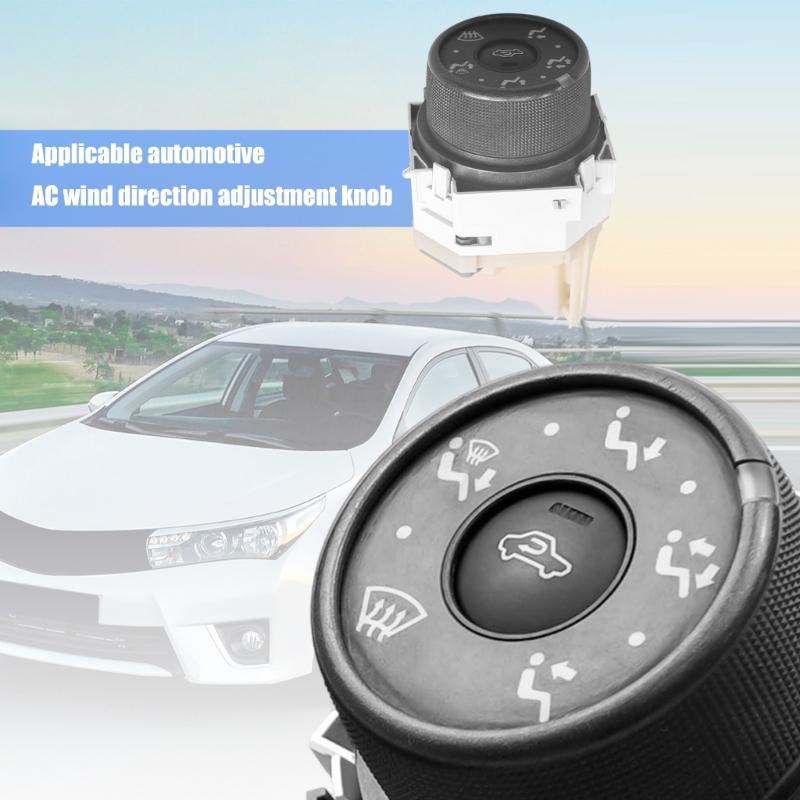 Replacement Air Vent Selector 5590102120 Strong ABS Blower Mode Switches 6 Position Airflows Regulator for Automotives