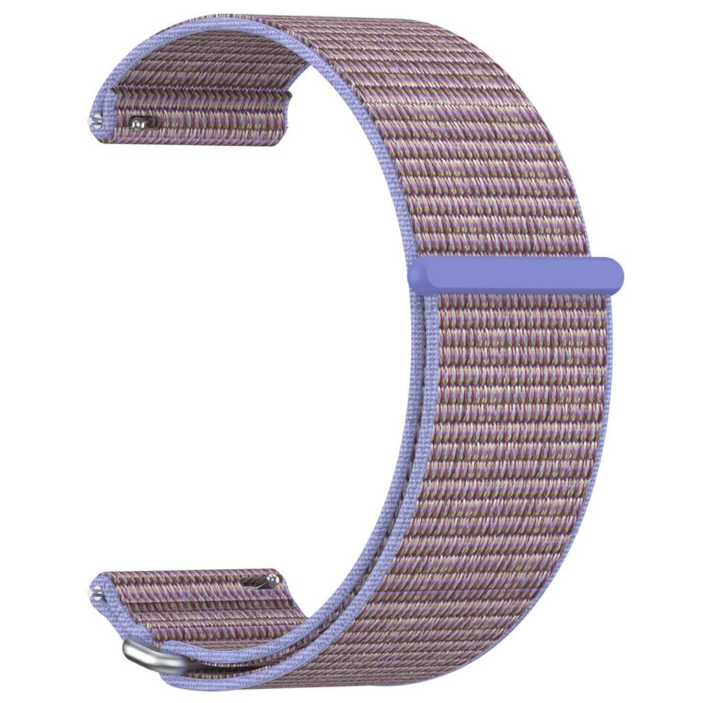 For Garmin Venu X1 Wrist Strap Magic Tape Nylon Loop Watch Band with Metal Ring
