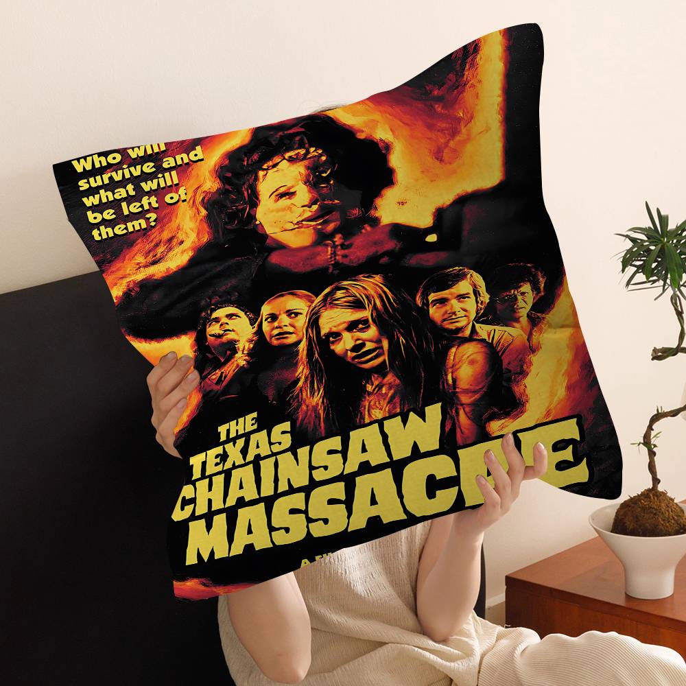 T-Texas Chainsaw Massacre Movie Cushion Cover Pillow Cover Decor Pillowcase Printed Cushion Case For Couch