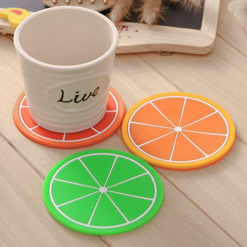 6x Kitchen Coaster Mat for Cups and Glasses Set of Coasters