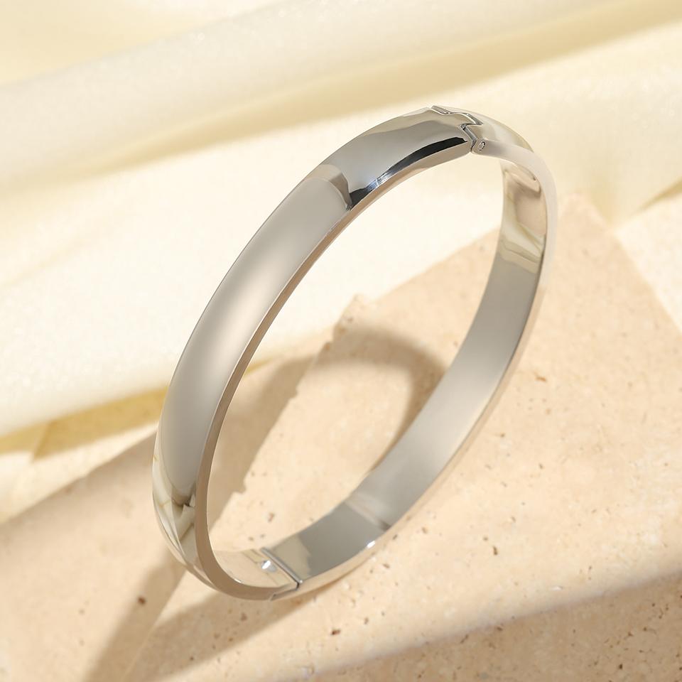 ZAKOL New Fashion 4mm/6mm/8mm Stainless Steel Bracelet Bangle For Men Couples Matching Charm Cuff Wrist Luxury Mens Jewellery