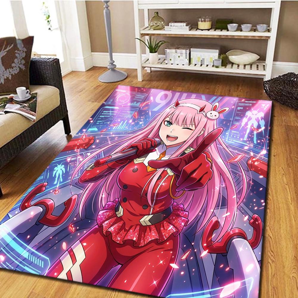 Darling in the Franxx Carpet - Living Room Bedroom, Cool Home Decor Movie Mat Play Floor Mat -HE21