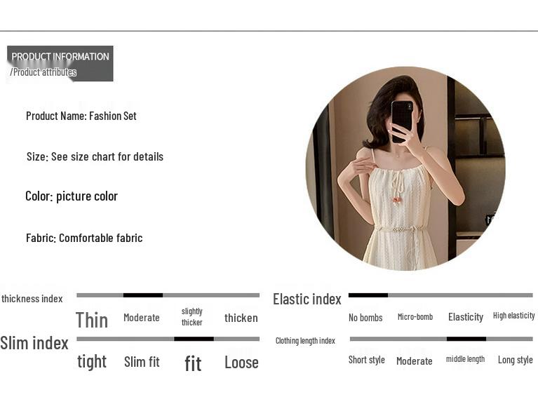 Bohemian Tassel Spaghetti Strap Fitted White Dress with Shawl - Early Spring Collection