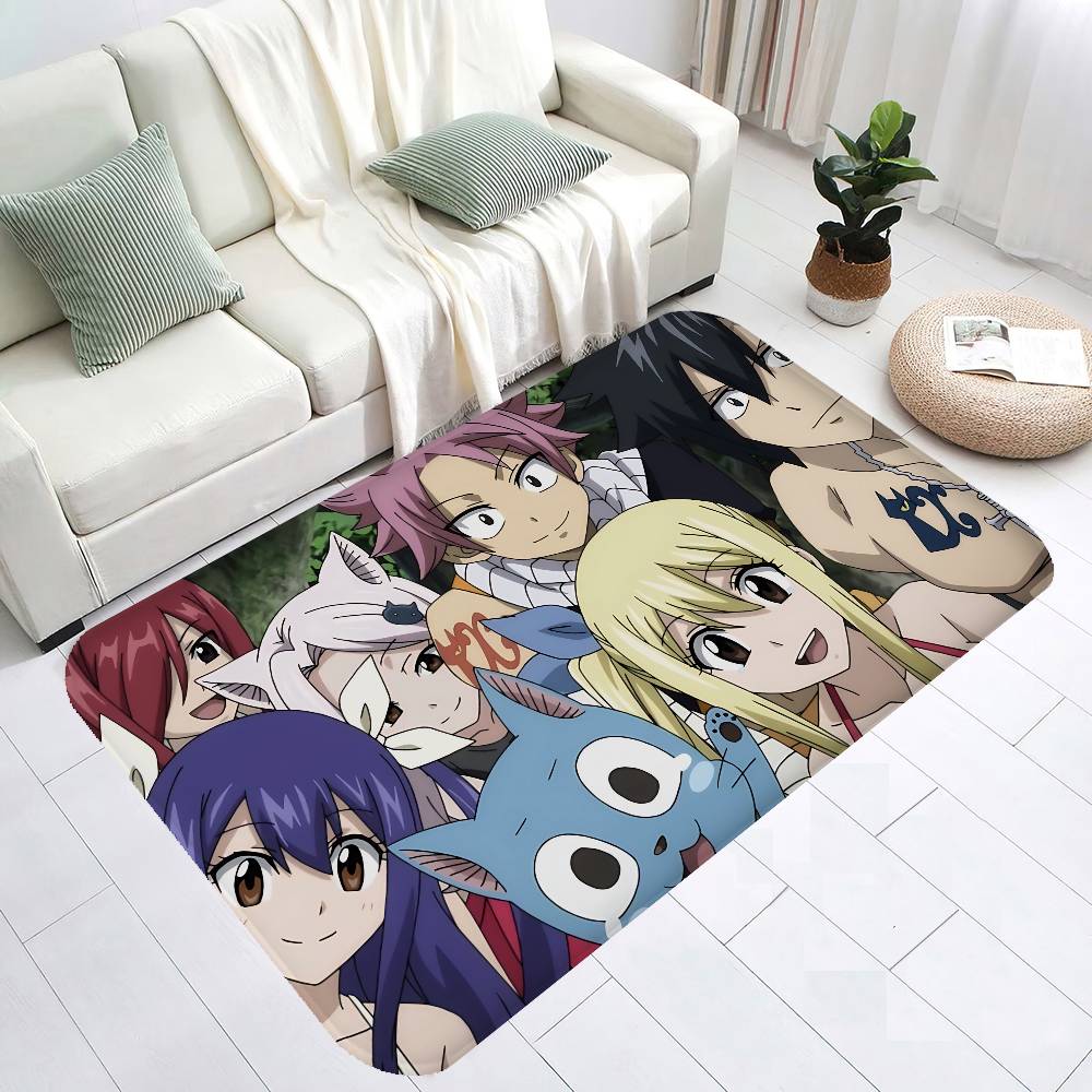 ANIME FAIRY TAIL CARTOON Room Mats Cheaper Anti-slip Modern Living Room Balcony Printed Modern Home Decor