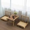 Simple Japanese Style Bay Window Tatami Coffee Table Solid Wood Zen Table Small Creative Tea Set And Chairs