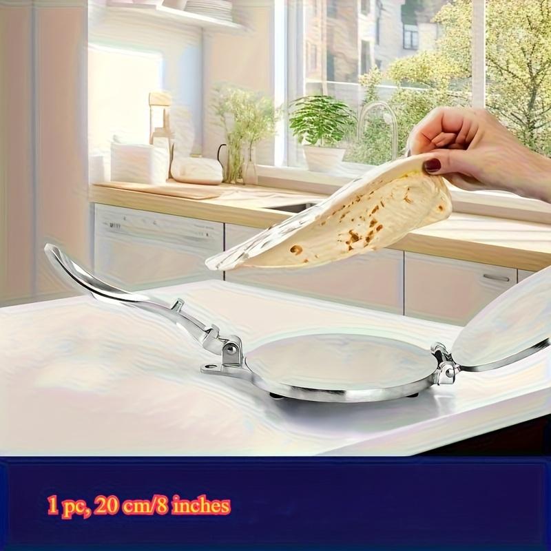 8 Inch Mexican Tortilla Press,Heavy Duty Manual Non Stick Surface, Quick 5-Second Pressing for Perfect Tortillas, Pancakes, Pizza, Indian Flatbreads