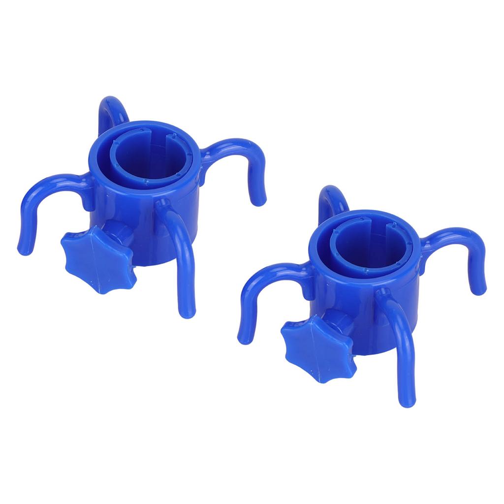 2 szt. Plastikowy Hak do Wieszania Parasola Plażowego Wieszak na Parasol 4 Ząbki Uchwyt na Ręcznik Kapelusz Okulary Przeciwsłoneczne