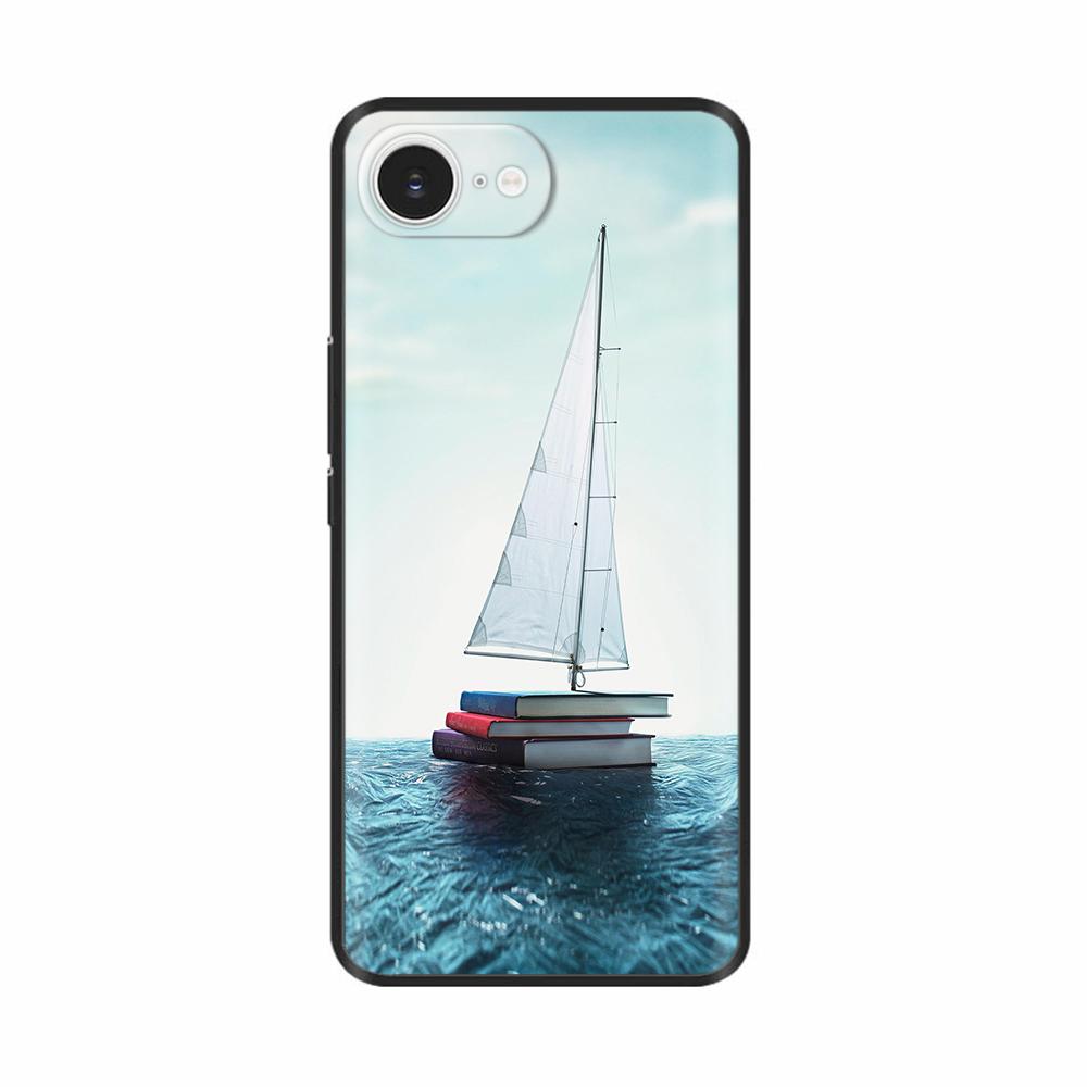 For iPhone 16E Case Fantasy Flower Black Phone Case For iPhone16E / iPhone SE 2025 Soft TPU Shockproof Back Cover Fundas Housing