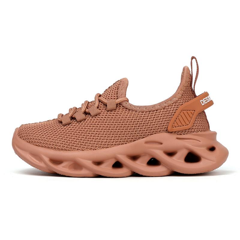 

Men s Breathable Knit Sneakers Lightweight Casual Running Shoes Children 40 коричневий