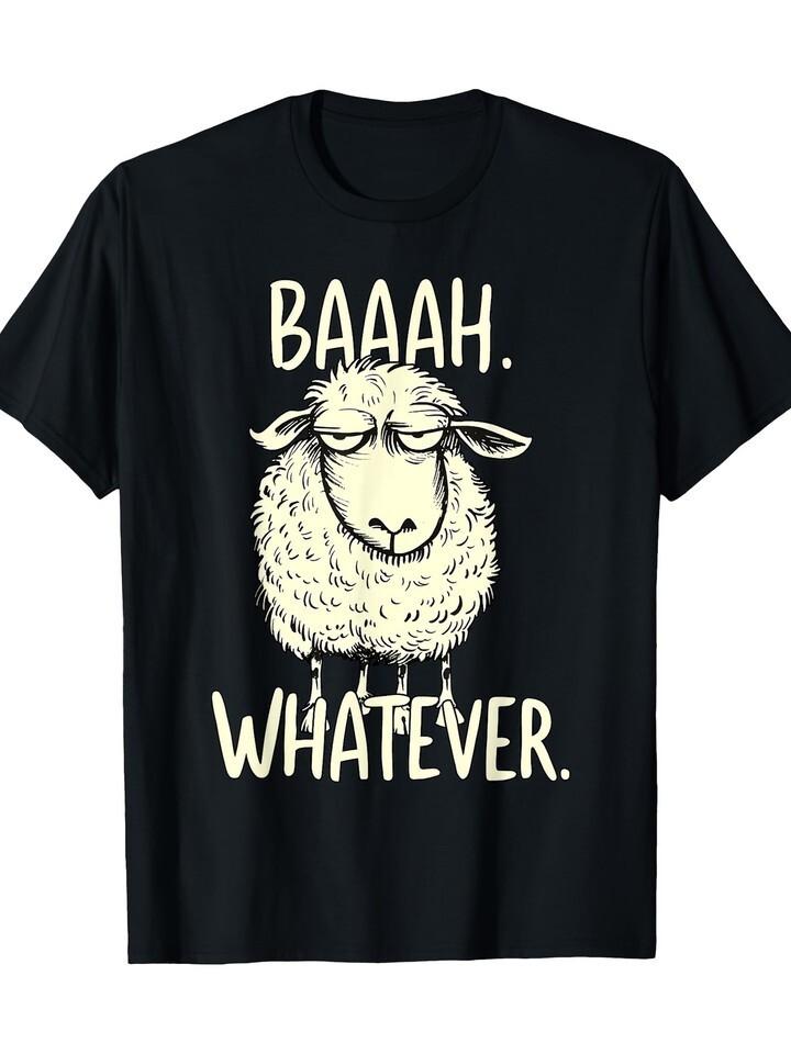 Funny Sheep Saying Humor Sarcasm T-Shirt M