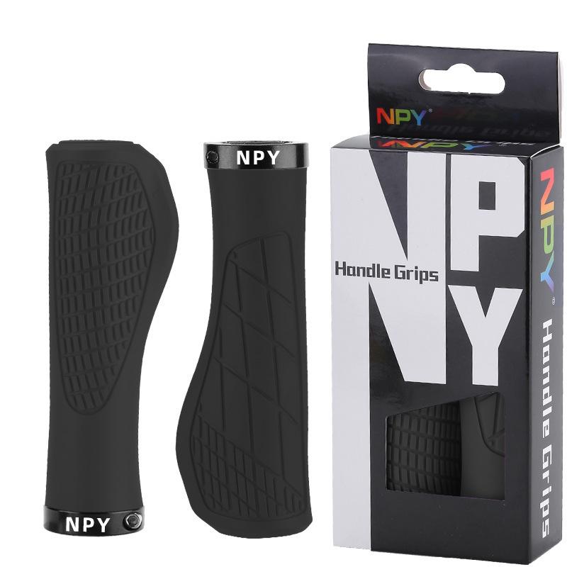 

Rubber Handle Cover Mountain Bike Ergonomic Handle Grip with Lock, Anti-slip, Shock-absorbing, Foldable Bike Grip