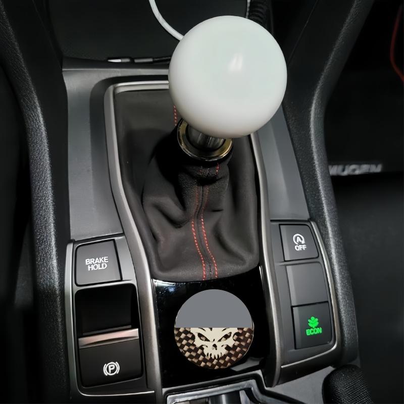 2 autocollants emblèmes tête de fantôme pour voiture, autocollants emblèmes crâne pour interrupteur d'allumage de voiture, adaptés aux accessoires de décoration de voiture