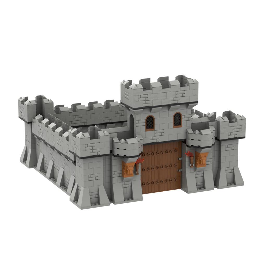 Construction Brick Playthings Boys Architecture Model Scenes City Walls Castles Fortresses Tiny Pieces City Gates Children's Gifts