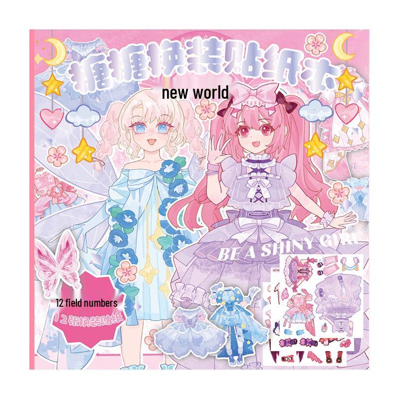 Yan She Tang Dress-Up Sticker Book for Kids: Little Princess Coloring & Clothes Toy