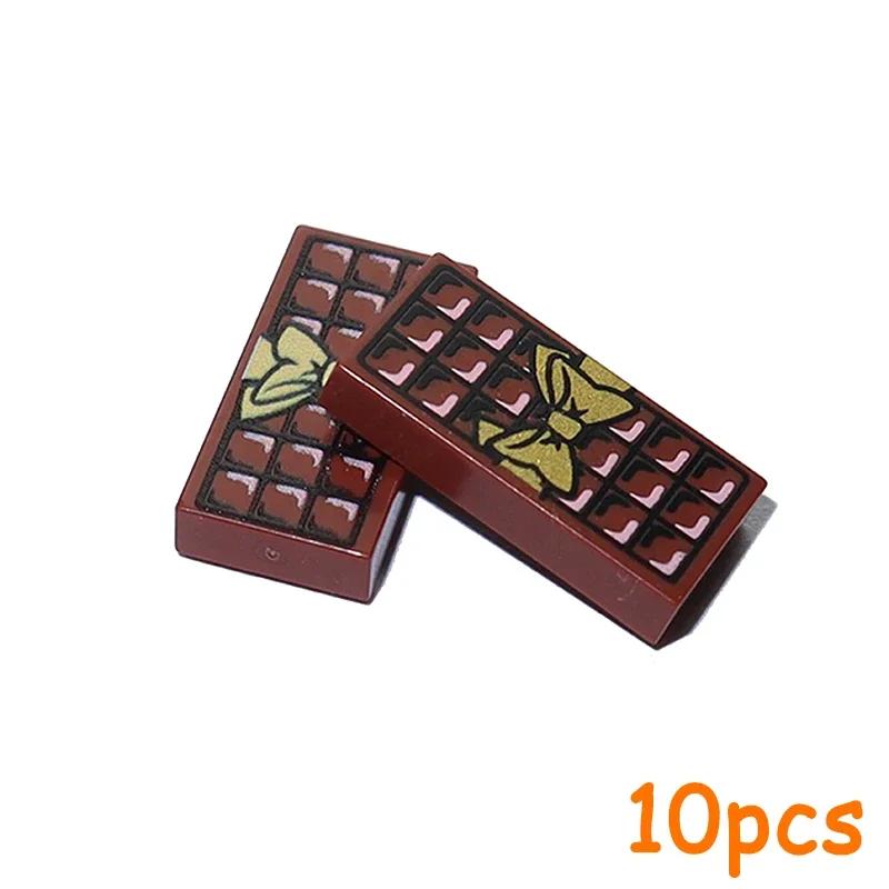 Building Blocks Food MOC Food Accessories Fish Bread Pizza Chocolate Fruit Carrot Hamburger Chips Chicken Bottle Bricks Toys