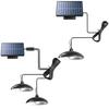 Easy Installation Single/Double Head Solar Pendant Light Remote Control Solar Powered Solar Panel Light Solar Chandelier Camping
