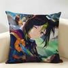 Tighnari Genshin Impact Cushion Cover Natural Linen Organic Fabric DoubleSided Printing Room Sofa Decor Pillow Case
