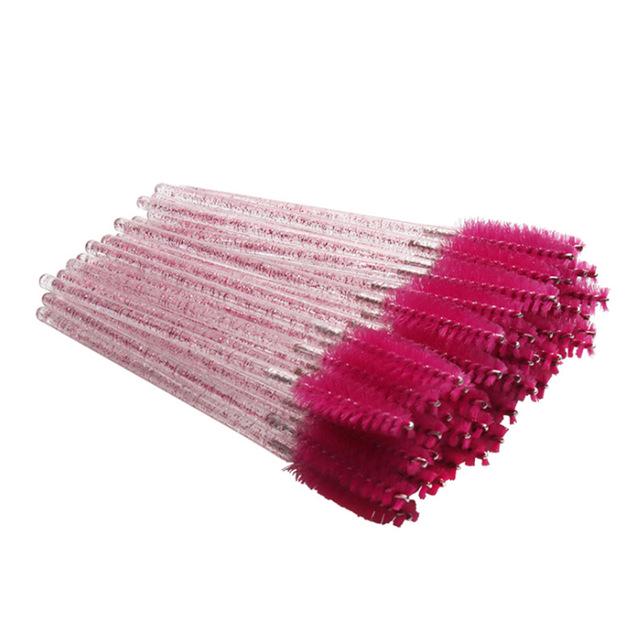 50 buc Perie de gene de cristal Baghete de rimel de unică folosință Perii de machiaj