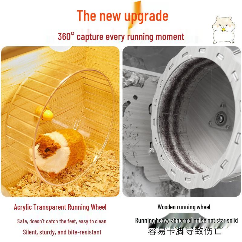 Set de Villa de Lujo para Hámster: Jaula, Nido, Caja de Cría y Escondite para Hámsteres Dorados