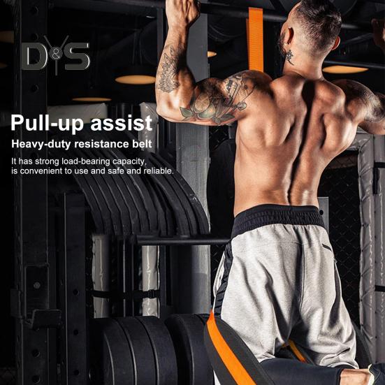 1 Set Klimmzughilfe-Band, 150/225/300 lbs, robuster Klimmzughilfe-Gürtel mit Fußstütze, verstellbar, für das Home-Gym-Workout, horizontale Stange, elastisch