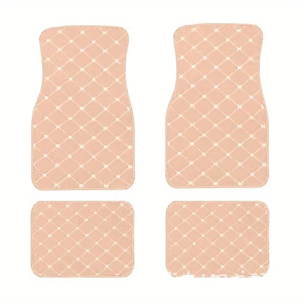 4 PCS Universal Style Car Floor Mat for PEUGEOT 206 307SW 308 407 408 508sw 208 2008 3008 4008 5008 Car Accessories Amagi