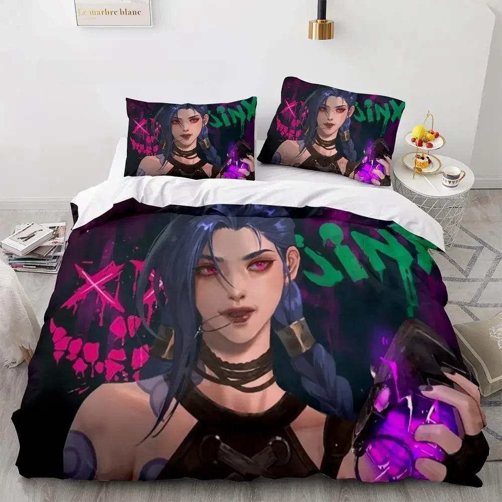 Runaway Lol Jinx Bettwäsche Set Einzel Twin Voll Königin King Size Bett Set Erwachsene Kind Schlafzimmer Bettbezug-set ropa de cama matrimonio