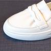 Leather White Shoes Women's 2026 New Spring and Autumn Casual Flat Shoes Women Sneakers Casual Woman Shoes