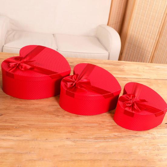 Gift Box with Bowknot Multi-Purpose Paper Flowers Heads Packaging Box for Birthday