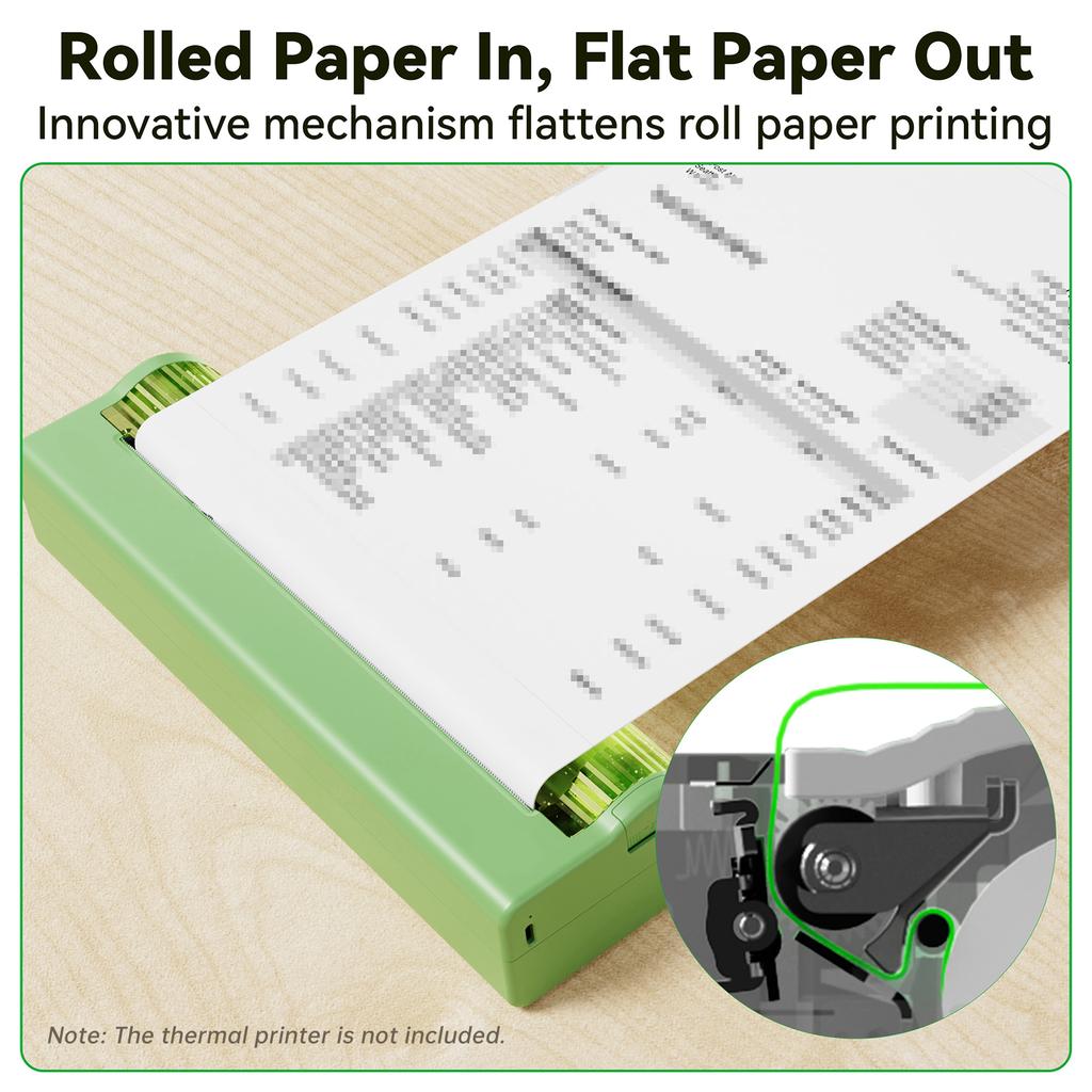 10 Rolls A4 Thermal Paper Quick drying Printing Paper Oil Proof Anti friction Support Flat Function 210x30mm 25 Sheets