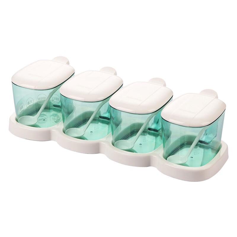 Camellia Minimalist Plastic Seasoning Jar Set