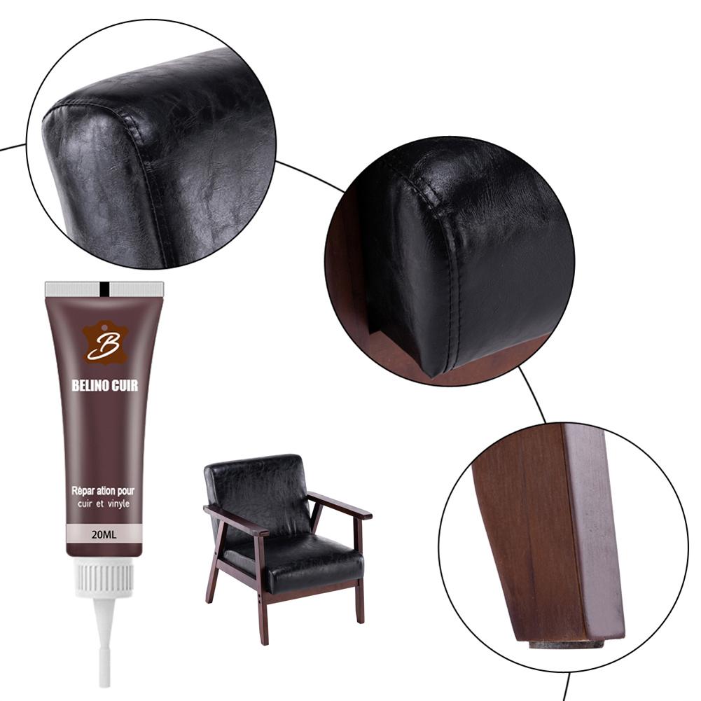 

20 мл гель для ремонта кожи, автокресло, диван, крем-паста от царапин (коричневый)