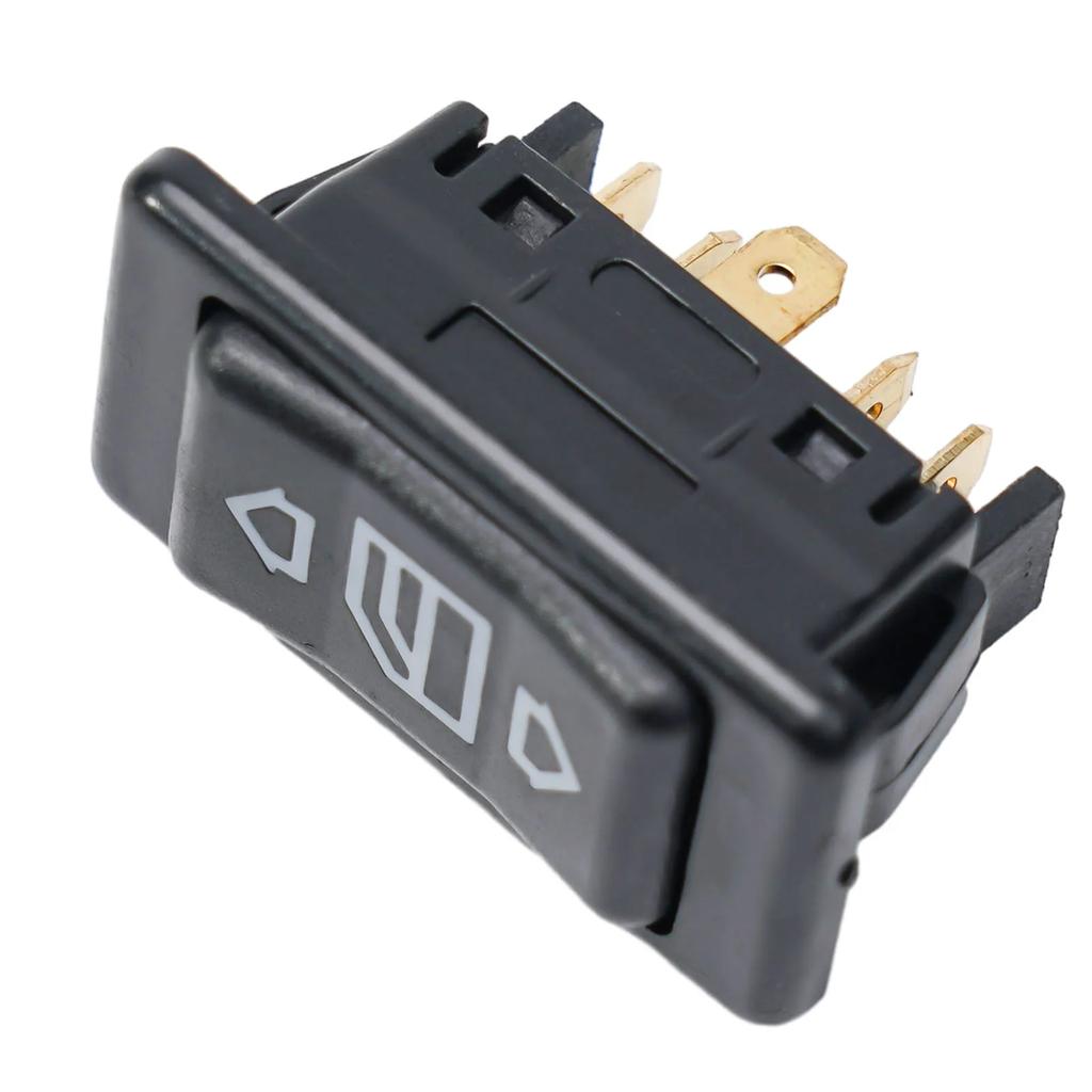 Car Electric Power Switch Button With Green Light 6 Pin 12/24V 20A ON/OFF Window Glass Lifter Switch Accessories