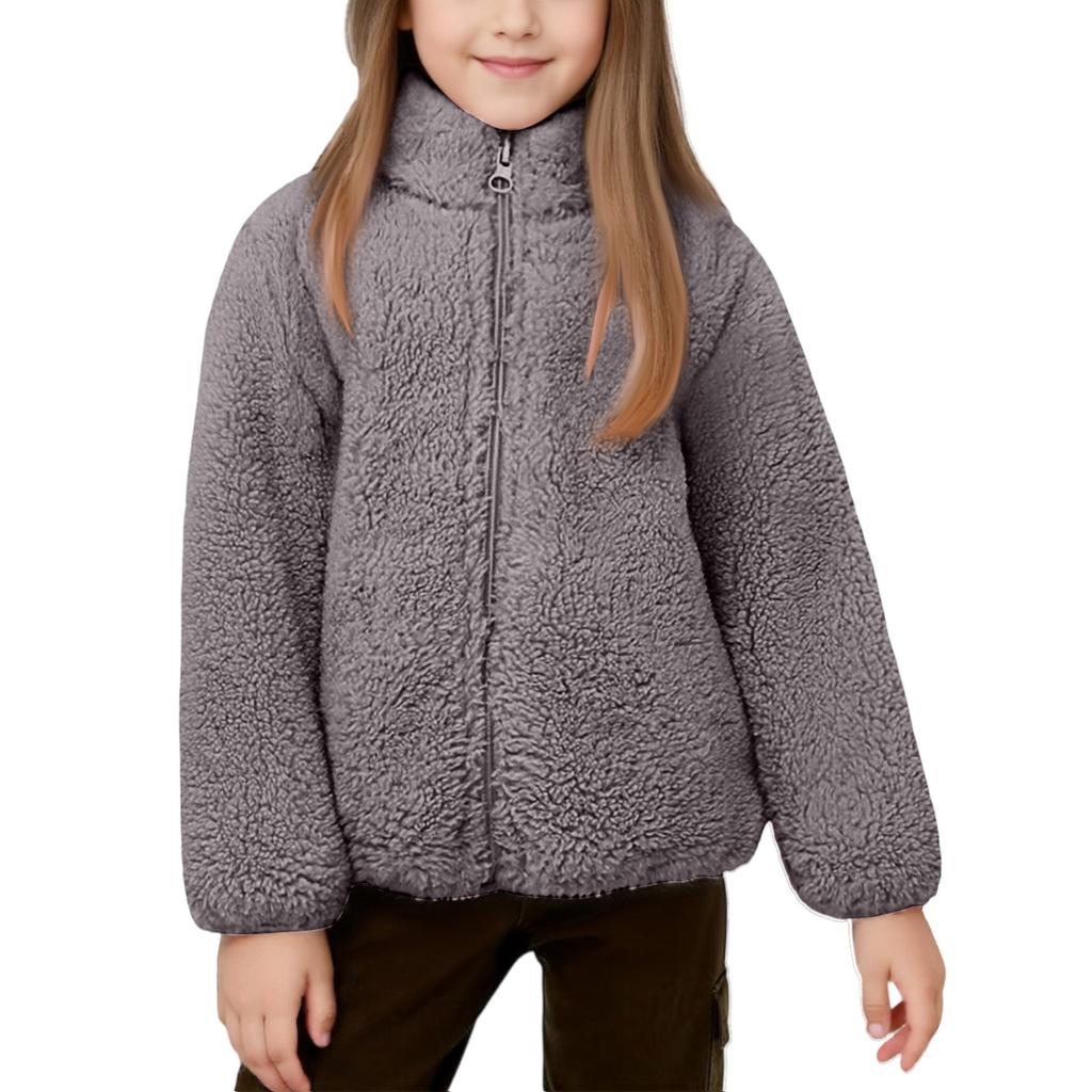 Kids' Girls' Coral Velvet Top Warm Coat Warm Coat
