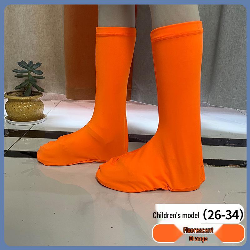 New High-Top, Elastic, Sandproof Shoe Covers for Outdoor Hiking & Team Travel; Custom Logo Option Available.